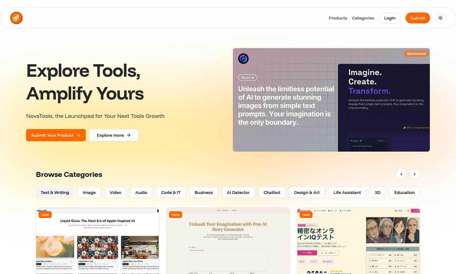 NovaTools application interface and features
