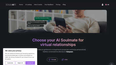 Soulmaite - AI tool for Avatars