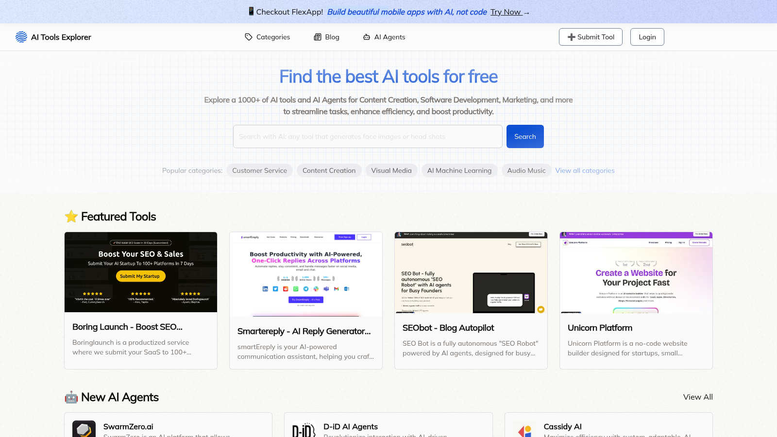 All The AI Tools application interface and features