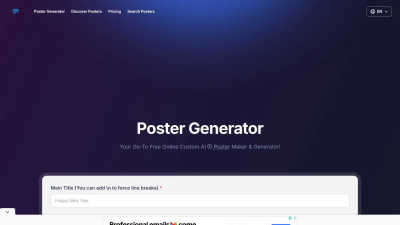 Poster Generator - AI tool for Content Creation
