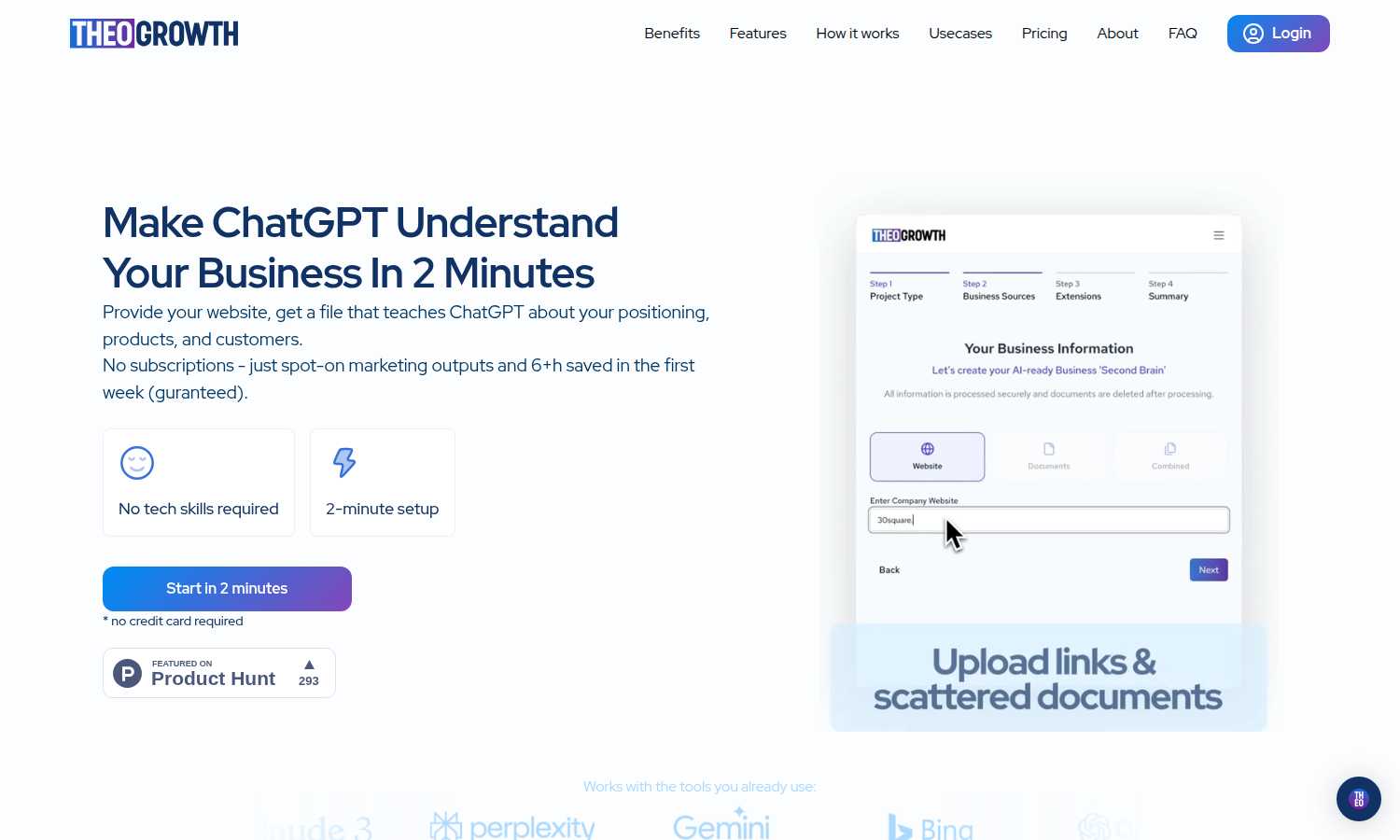 THEO application interface and features