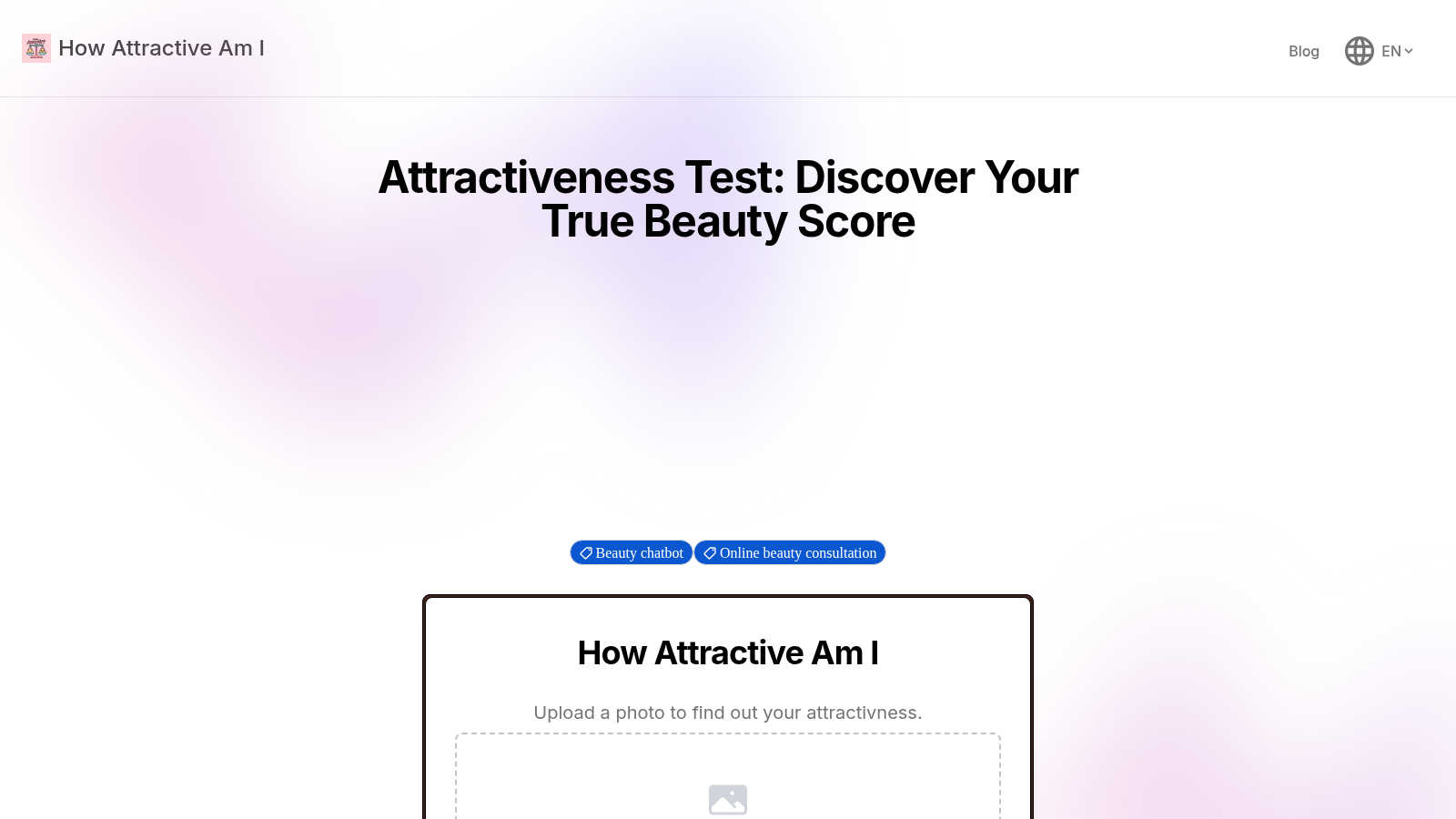 How Attractive Am I application interface and features