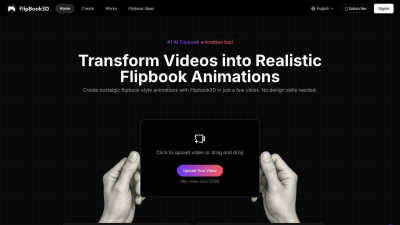 Flipbook3D - AI tool for Content Creation