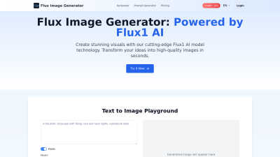 Flux Image Generator - AI tool for Design Tools