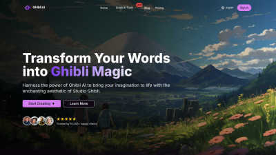 Ghibli AI Image Generator - AI tool for Content Creation