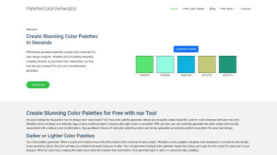 palettecolorgenerator.com - AI tool for Generative Art