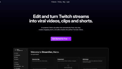 StreamGen - AI tool for Video