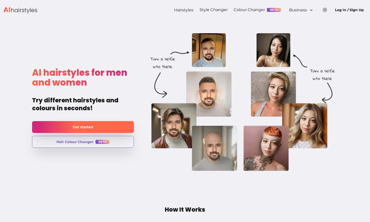 AI Hairstyles Website