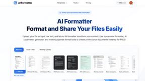 AI Formatter - product for productivity