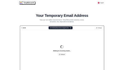 TempMail.World - AI tool for Email Tools