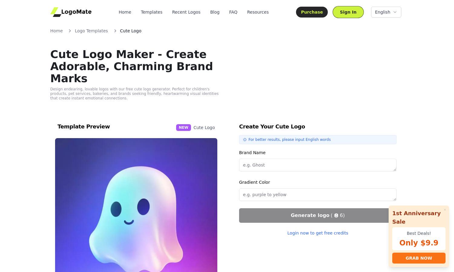 Cute Logo Maker Website