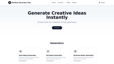 Random Generator Hub - AI tool for Business & Finance
