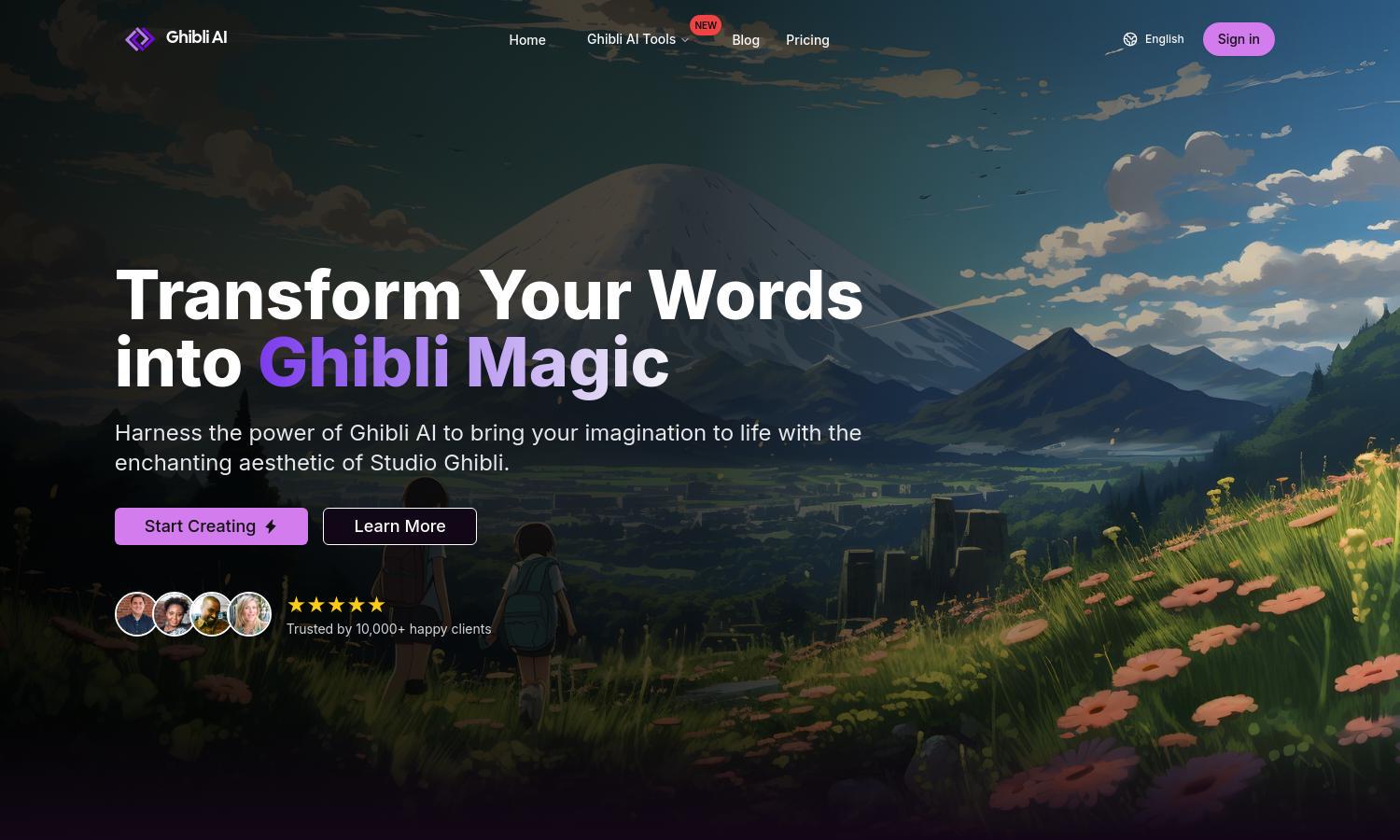 Ghibli AI Image Generator Website