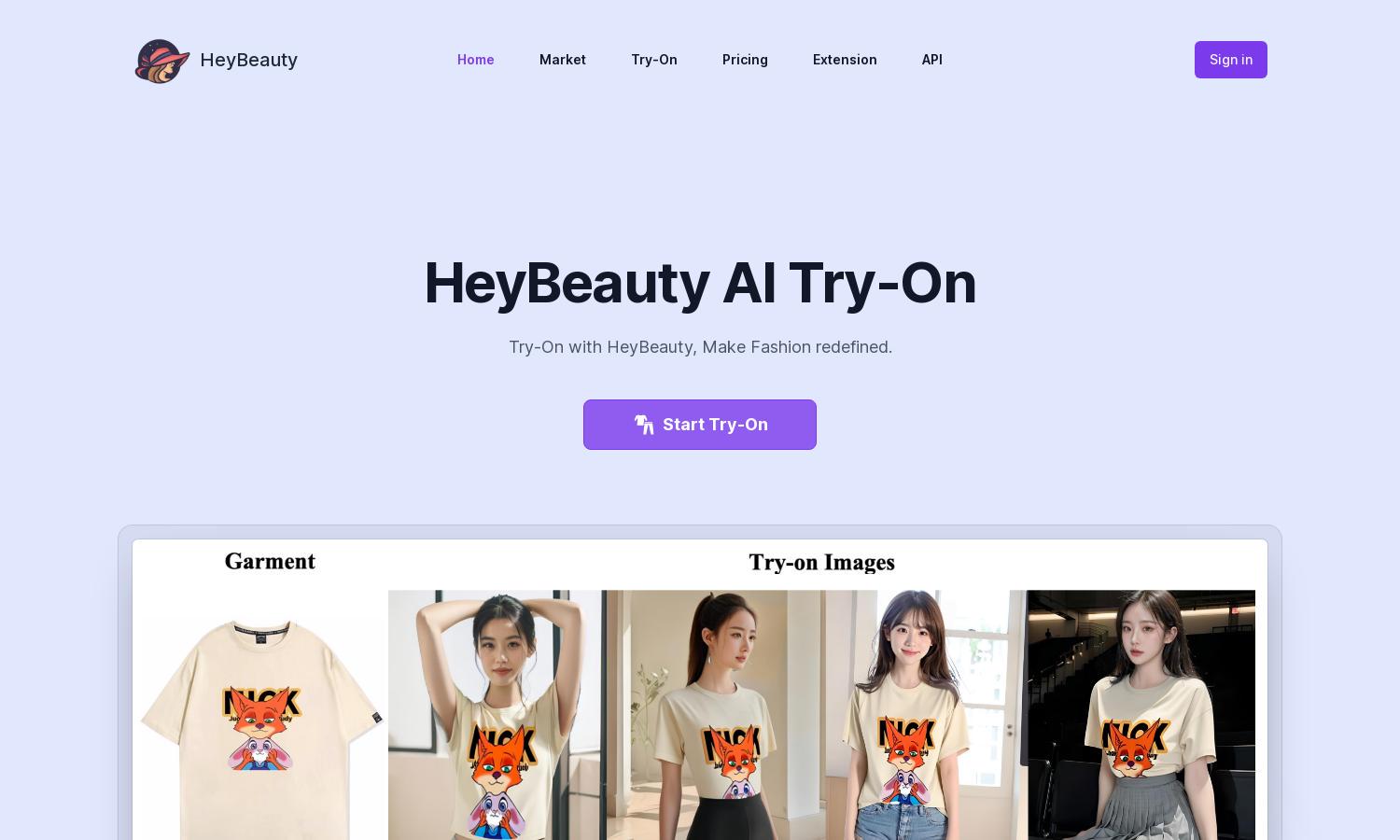 HeyBeauty Website