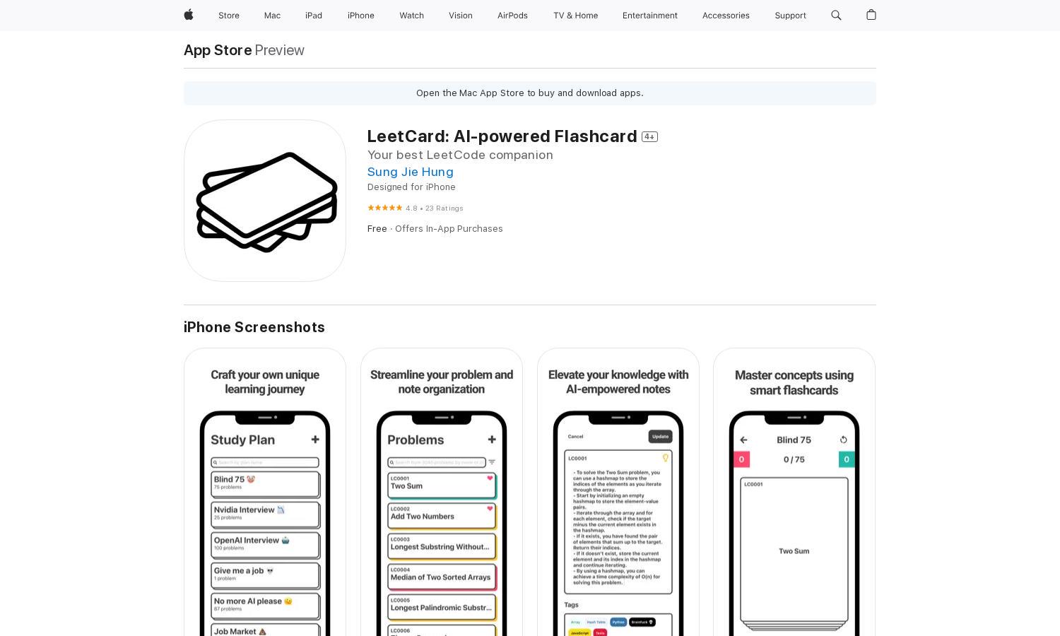 LeetCard Website