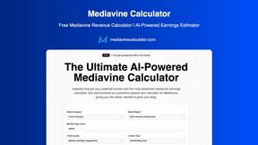 Mediavine Calculator - product for productivity