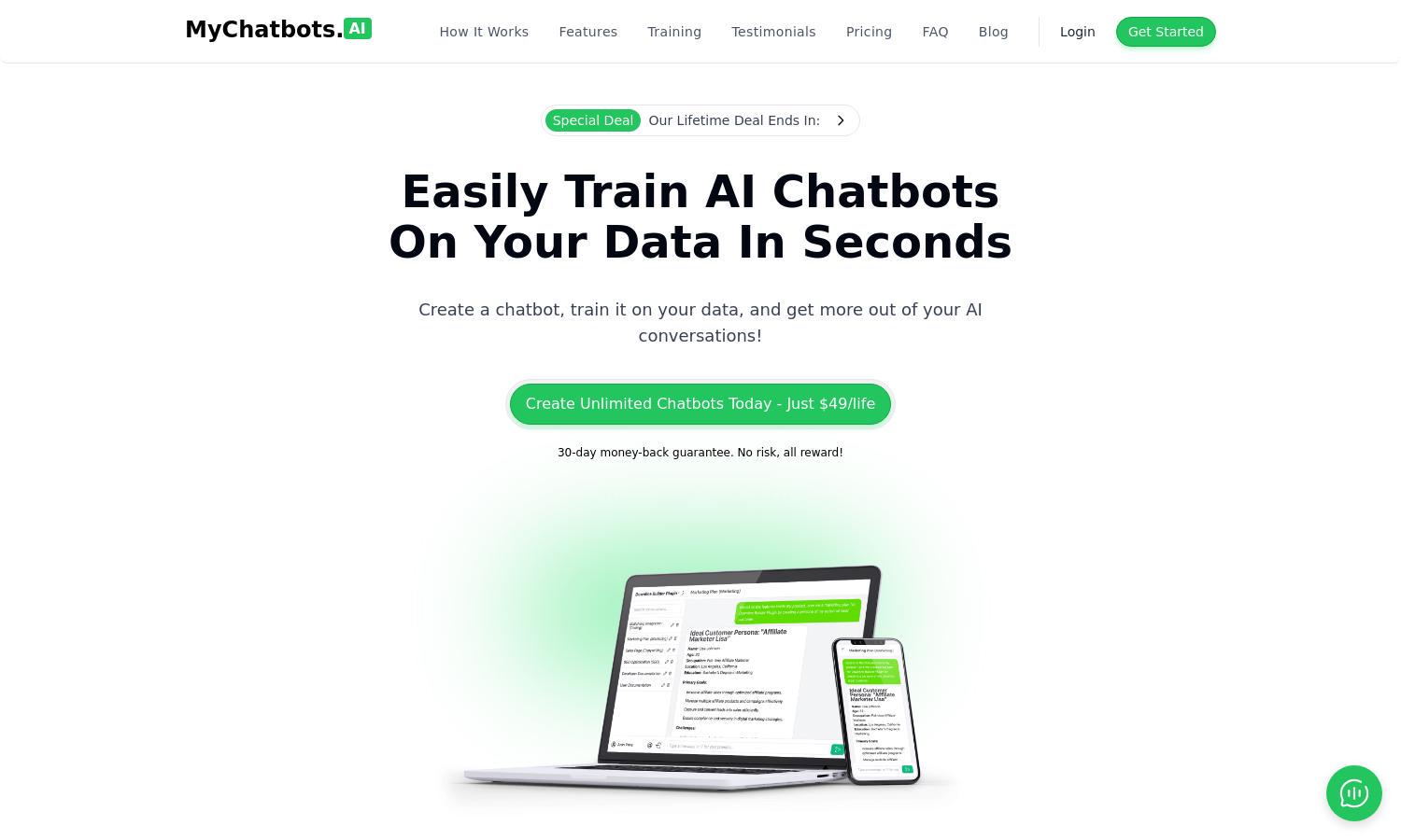 MyChatbots.AI Website