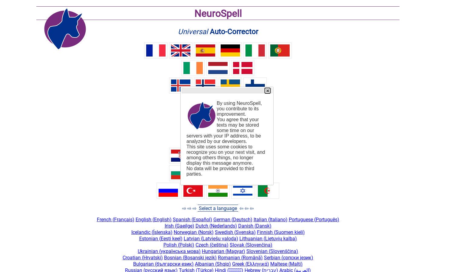 NeuroSpell Website