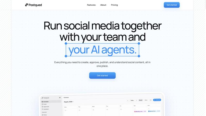 Postqued application interface and features