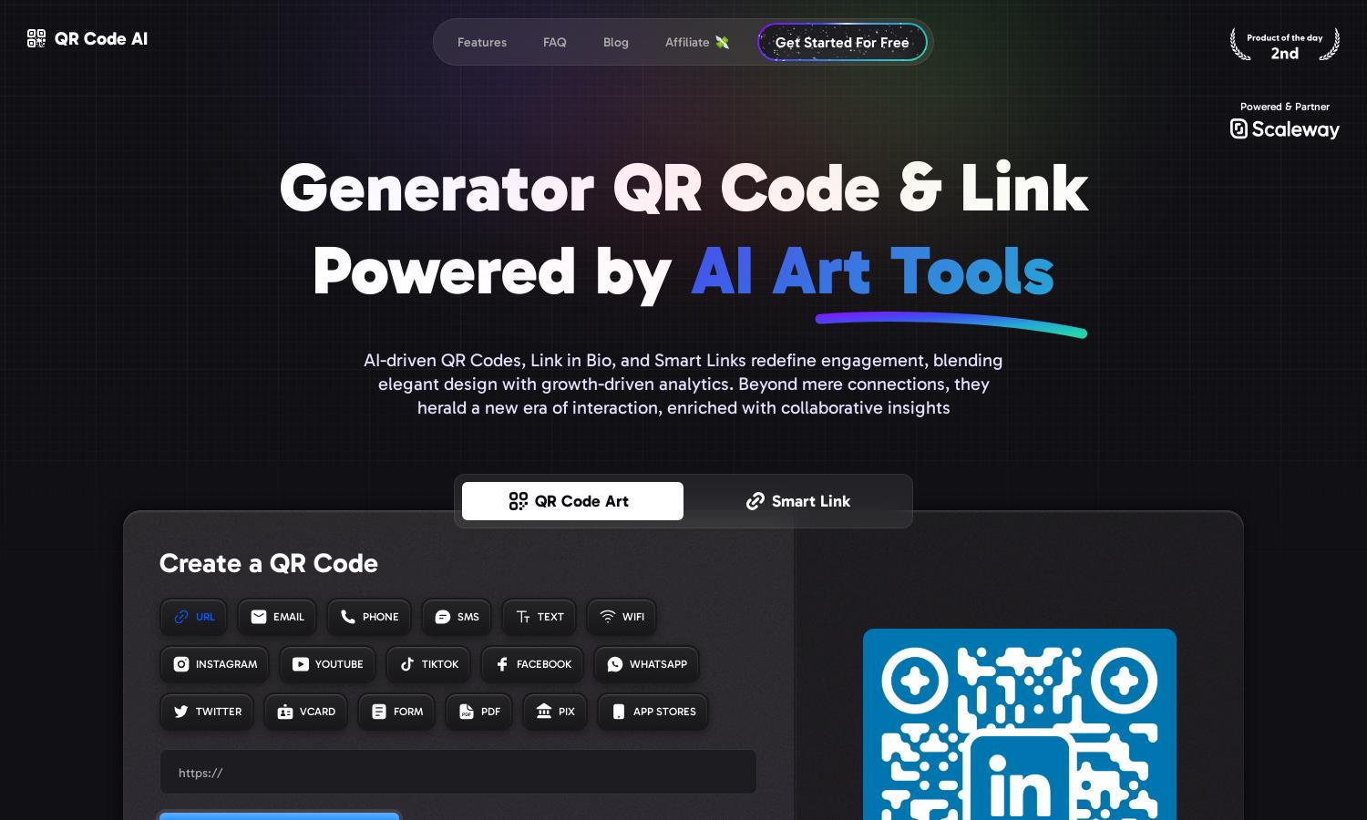 QR Code AI Website