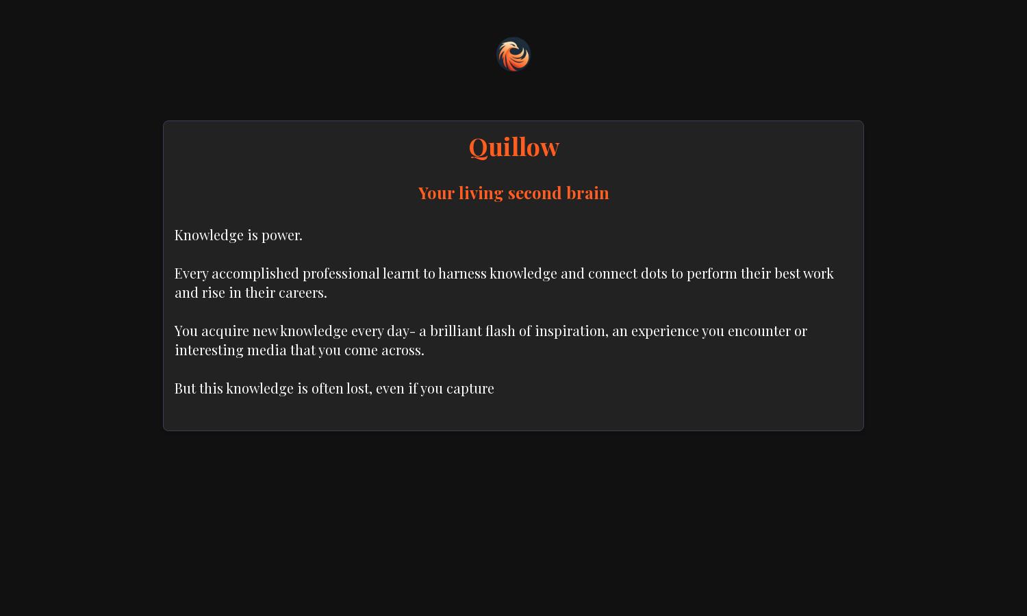 Quillow Website