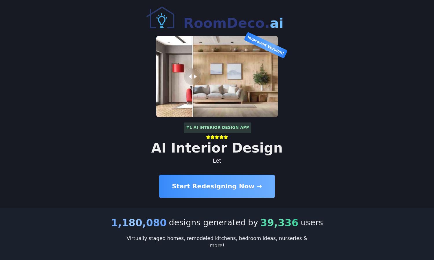 RoomDeco AI Website