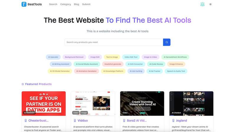 BestTools application interface and features