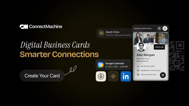 connect machine application interface and features