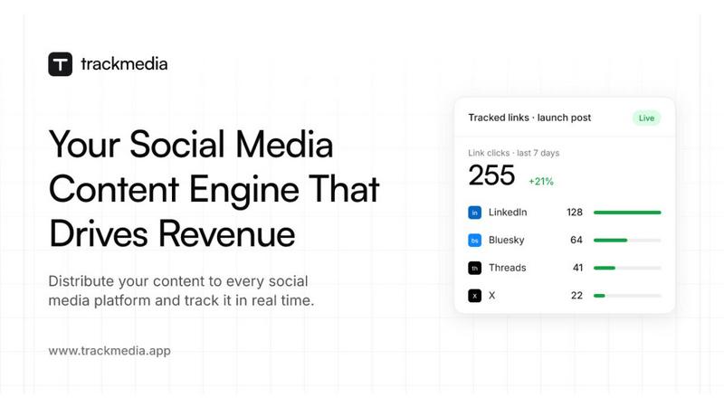 TrackMedia application interface and features